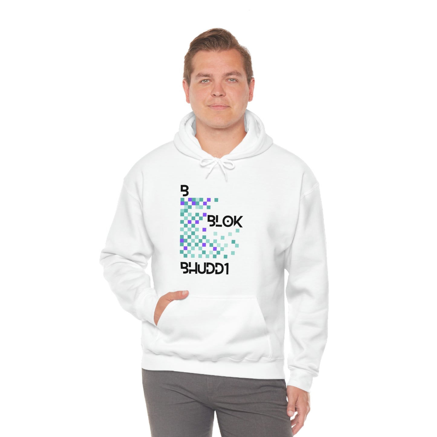 BBlokBhuddi Blocks Logo Unisex Heavy Blend™ Hooded Sweatshirt