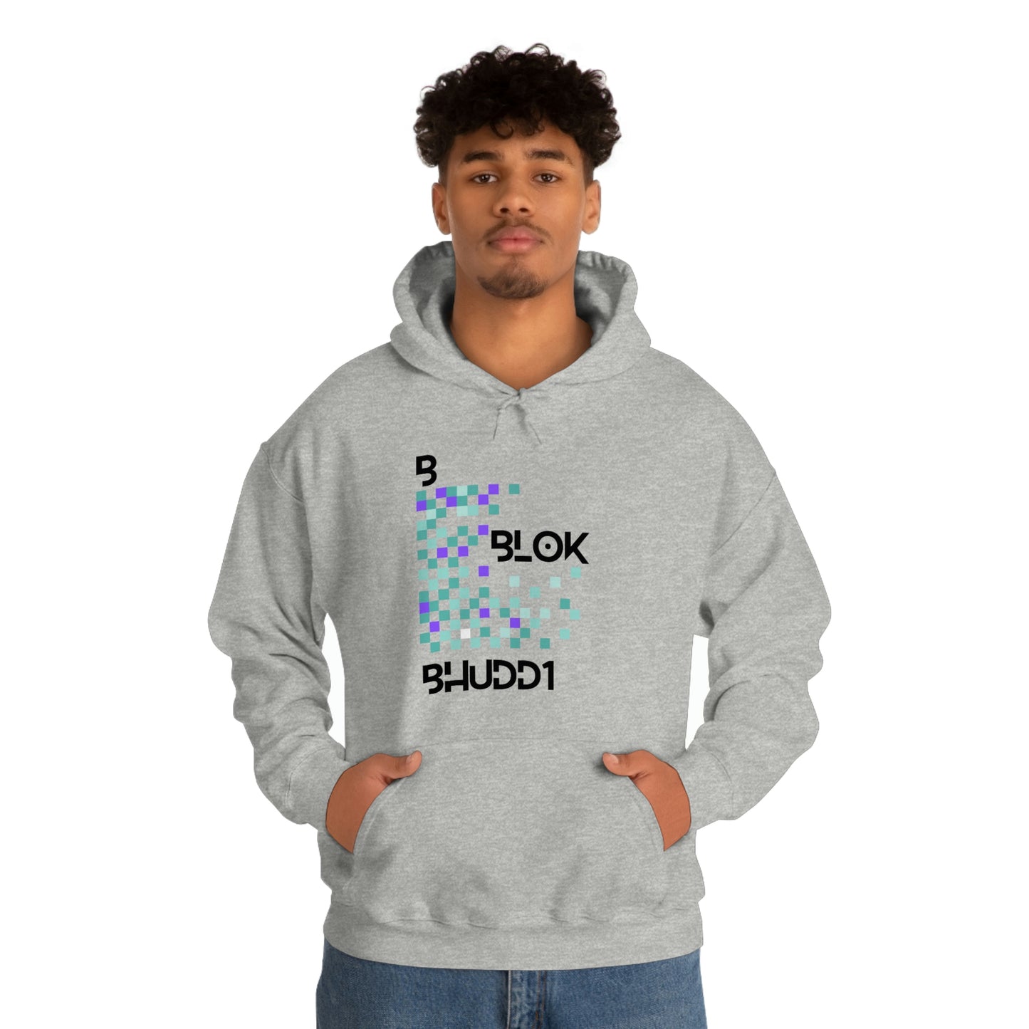 BBlokBhuddi Blocks Logo Unisex Heavy Blend™ Hooded Sweatshirt