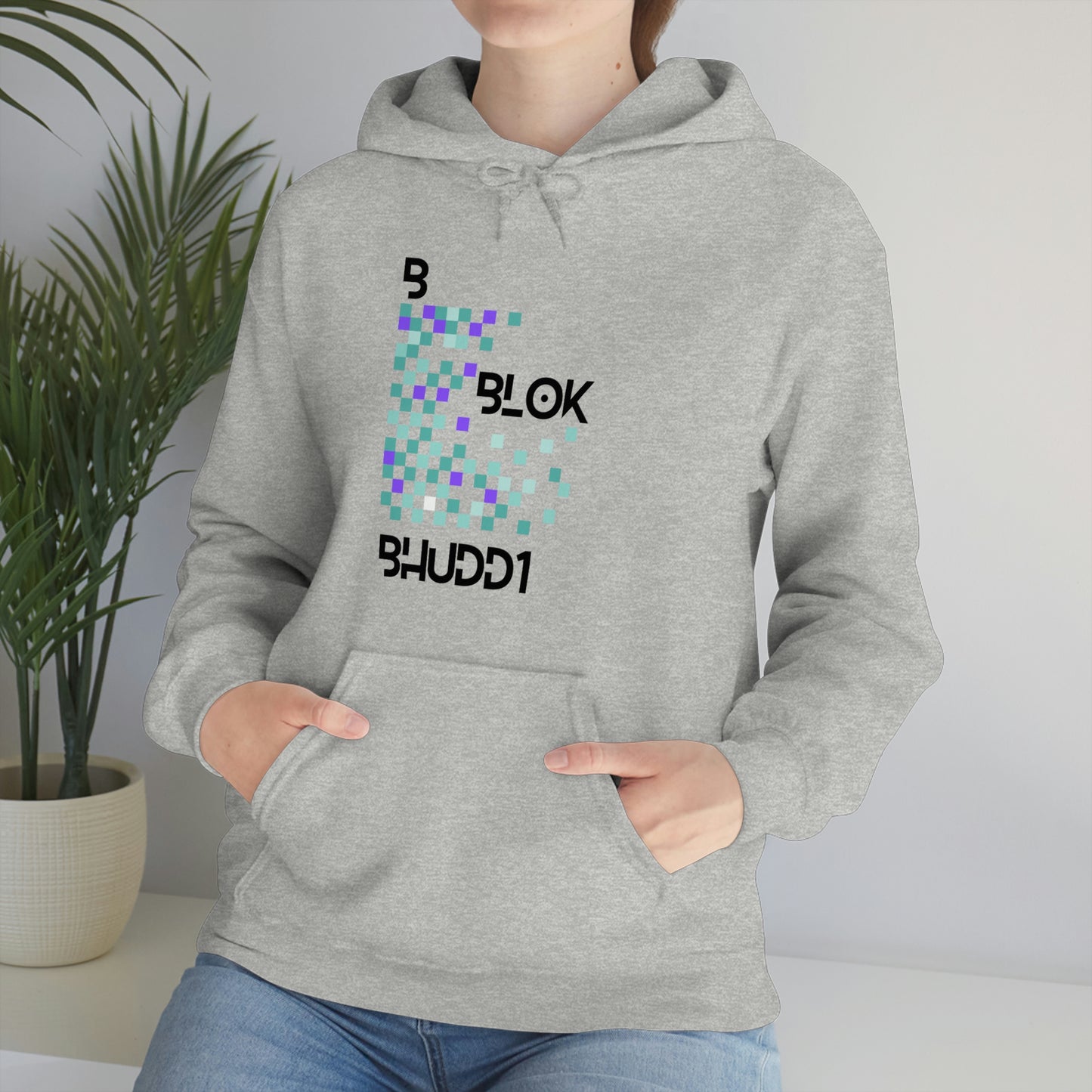 BBlokBhuddi Blocks Logo Unisex Heavy Blend™ Hooded Sweatshirt